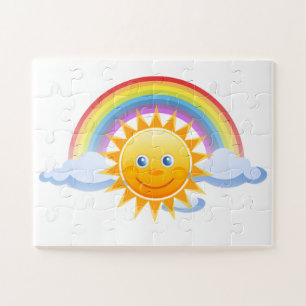 Puzzle Soleil arc-en-ciel