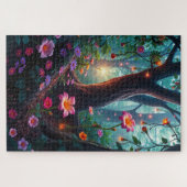 Puzzle Soleil dans une forêt de fées lunaires (Horizontal)