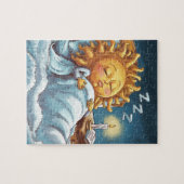 Puzzle soleil lunaire dans le lit (Horizontal)