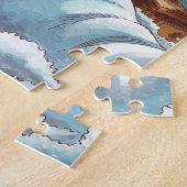 Puzzle soleil lunaire dans le lit (Côté)