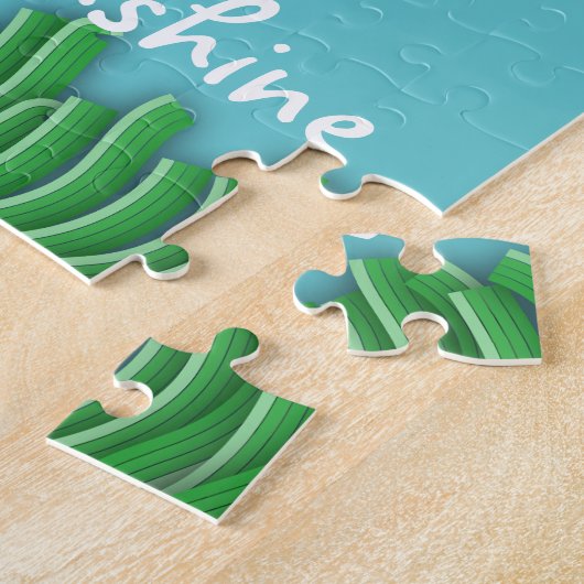 Puzzle Soleil, nuages et herbe souriants "Vous êtes mon s (Côté)