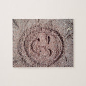 Puzzle Soleil souriant, Emoticon de sable, Emoji d'été (Horizontal)