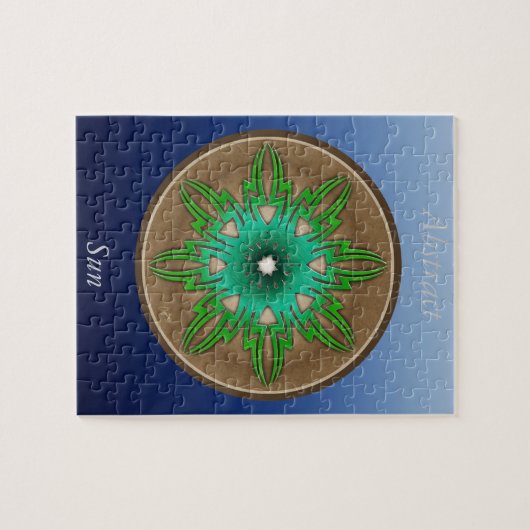 Puzzle Soleil vert (Horizontal)