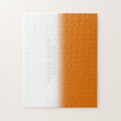 Puzzle Solid Orange and White Secret Message Personalized (Vertical)