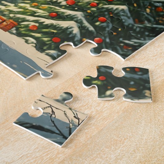 Puzzle Solstice Spruce Noël personnalisé (Côté)