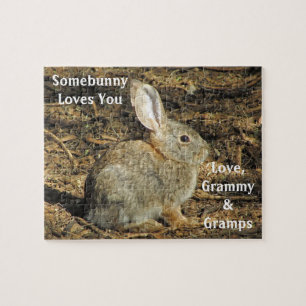 Puzzle Somebunny Aime Vous Adorable Lapin Photo Animal