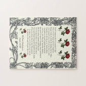 Puzzle Sonnet # 18 par William Shakespeare (Horizontal)