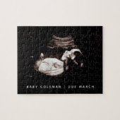 Puzzle Sonogramme Faire-part Grossesse Prochainement (Horizontal)