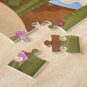 Puzzle Sonoran Desert Cactus poster de voyage en dessin a (Côté)