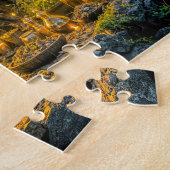 Puzzle Sorcier de fantasy dynamique avec chaudron magique (Côté)
