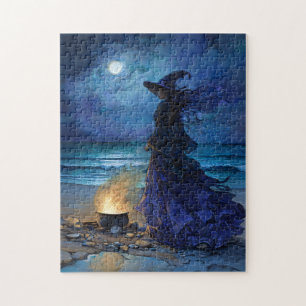 Puzzle Sorcière au bord de la mer Lune