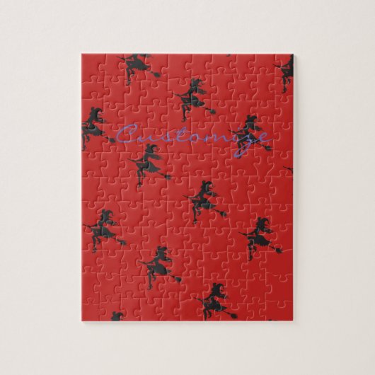 Puzzle Sorcière Broom Halloween Thunder_Cove (Vertical)