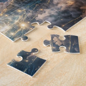 Puzzle Sorcière Céleste Mystique Fantastique Dorée (Côté)