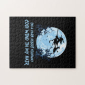 Puzzle Sorcière Chambres Sur Une Route Du Désert Sombre (Horizontal)