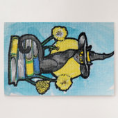 Puzzle Sorcière Chat Livresque (Horizontal)