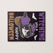 Puzzle Sorcière Chat Vous Sorcière Un Joyeux Halloween J (Horizontal)