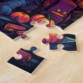 Puzzle Sorcière de chat (Côté)