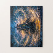 Puzzle Sorcière de fantasy dynamique avec énergie atmosph (Vertical)