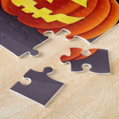 Puzzle Sorcière d'Halloween avec des citrouilles (Côté)