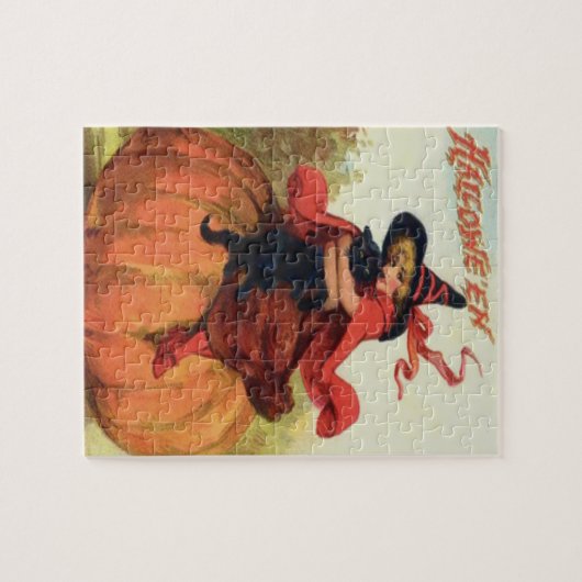 Puzzle Sorcière et chat noir (Horizontal)