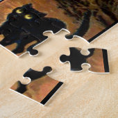 Puzzle Sorcière la nuit Halloween (Côté)