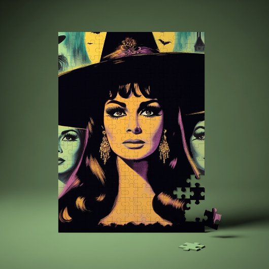 Puzzle Sorcière Vintage