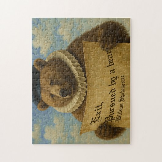 Puzzle Sortie, poursuivi par un ours citation de Shakespe (Vertical)