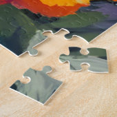 Puzzle Soudeils dorés | Fleurs aquarelles Floral (Côté)