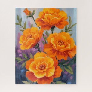 Puzzle Soudeurs Orange   Fleur d'Octobre Aquarelle