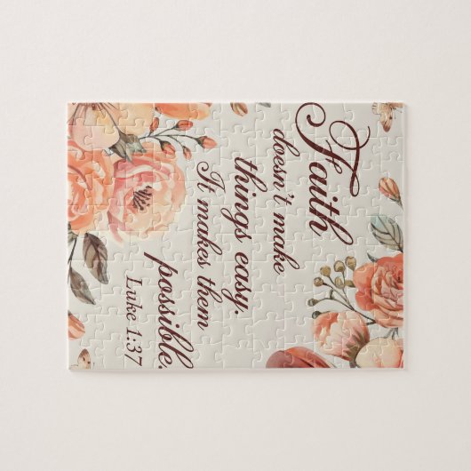 Puzzle source d'inspiration Bible chrétienne Verse (Horizontal)