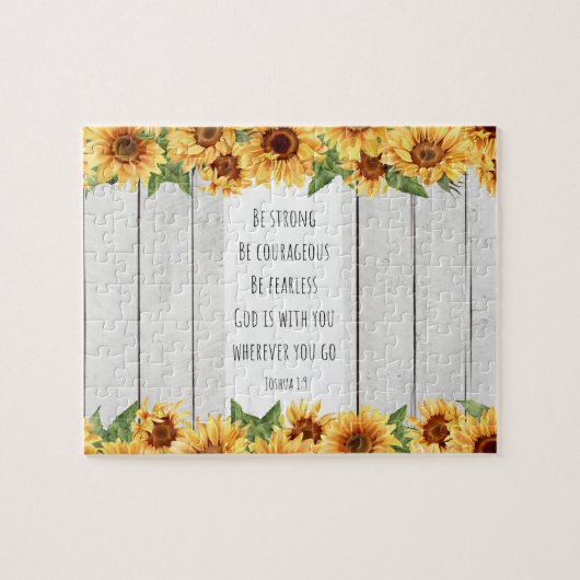 Puzzle source d'inspiration Bible chrétienne Verse (Horizontal)