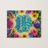 Puzzle source d'inspiration Bible chrétienne Verse (Horizontal)