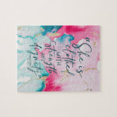 Puzzle source d'inspiration Bible chrétienne Verse (Horizontal)