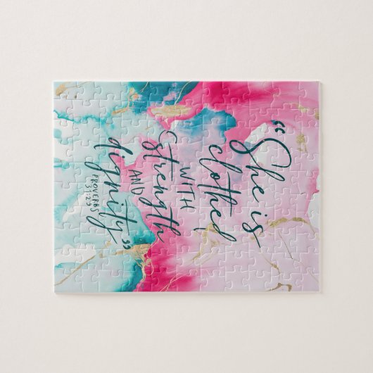 Puzzle source d'inspiration Bible chrétienne Verse (Horizontal)