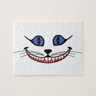 Puzzle Sourire du Chat de Cheshire BLEU