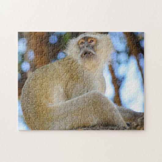 Puzzle Sourire. Singe velours Botswana. (Horizontal)
