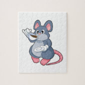 Puzzle Souris avec Café Cup (Vertical)