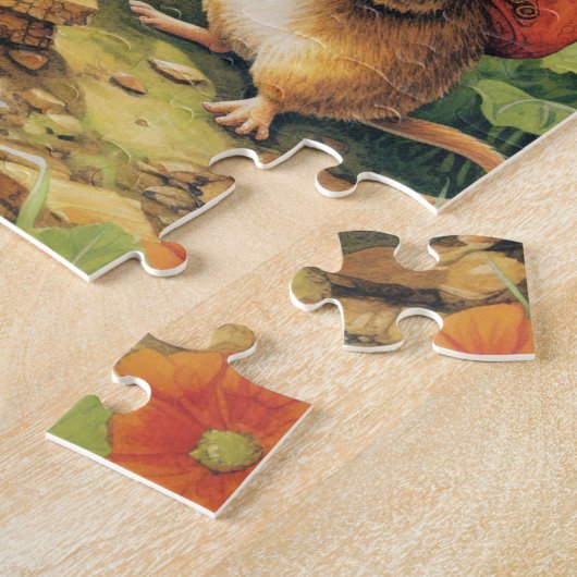 Puzzle Souris avec Casquette de champignon (Côté)