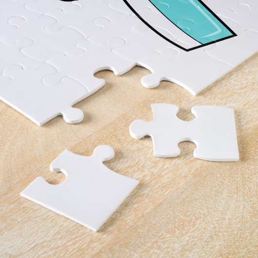 Puzzle Souris comme coiffeur avec ciseaux et comble (Côté)