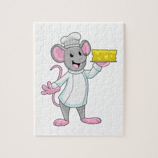 Puzzle Souris comme cuire avec du fromage (Vertical)