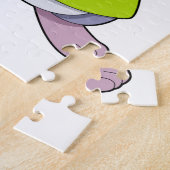 Puzzle Souris comme enseignant avec livre (Côté)