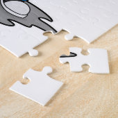 Puzzle Souris comme Fisher avec une baguette de pêche (Côté)