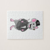 Puzzle Souris comme marié avec ruban (Horizontal)