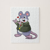 Puzzle Souris comme marié en costume (Vertical)