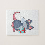 Puzzle Souris comme mariée avec voile et cadeau.PNG (Horizontal)