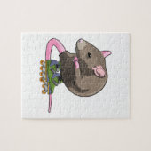 Puzzle Souris comme Patinage en ligne avec Patins en lign (Horizontal)