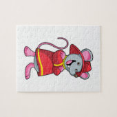 Puzzle Souris comme pompier avec casque (Horizontal)