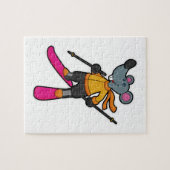 Puzzle Souris comme skieur avec ski (Horizontal)