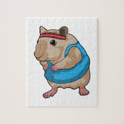 Puzzle Souris en tant que coureur avec bandeau (Vertical)