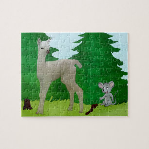 Puzzle Souris et lama Puzzel